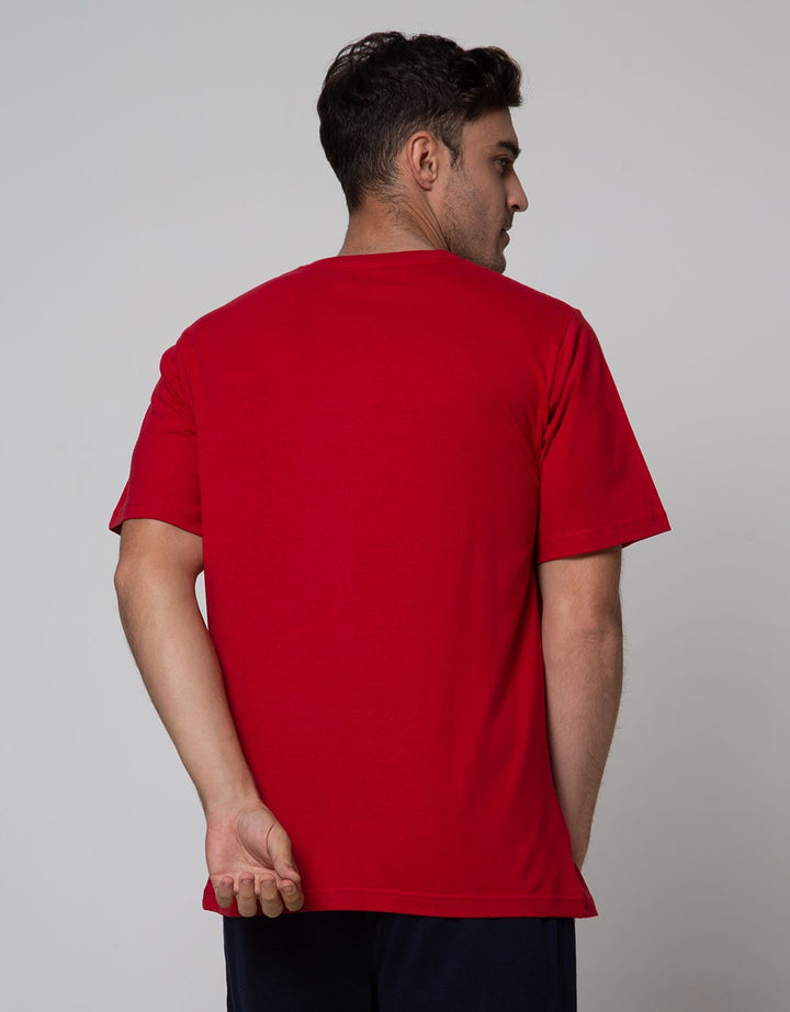 T Zone Short Sleeve T-Shirt  Print Theme Wander Letter Actuated