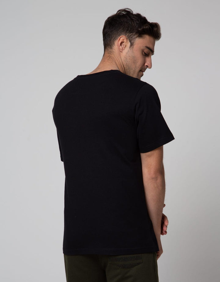 T Zone Short Sleeve T-Shirt Print Theme Wander Letter Dark