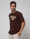 T Zone Short Sleeve T-Shirt  Print Theme Wander Letter Destruction