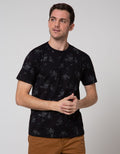 T Zone Short Sleeve T-Shirt Summer Leaf