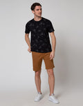 T Zone Short Sleeve T-Shirt Summer Leaf