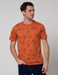 T Zone Short Sleeve T-Shirt Summer Leaf