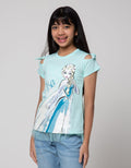 Disney Short Sleeve T-Shirt Ruffle Tile Elsa Blooming