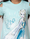 Disney Short Sleeve T-Shirt Ruffle Tile Elsa Blooming