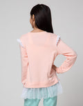 Disney Frozer Ruffle Bawah Sweater Anak Perempuan