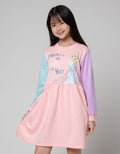 Disney Long Sleeve Midi Dress Cut And Sewn Frozen