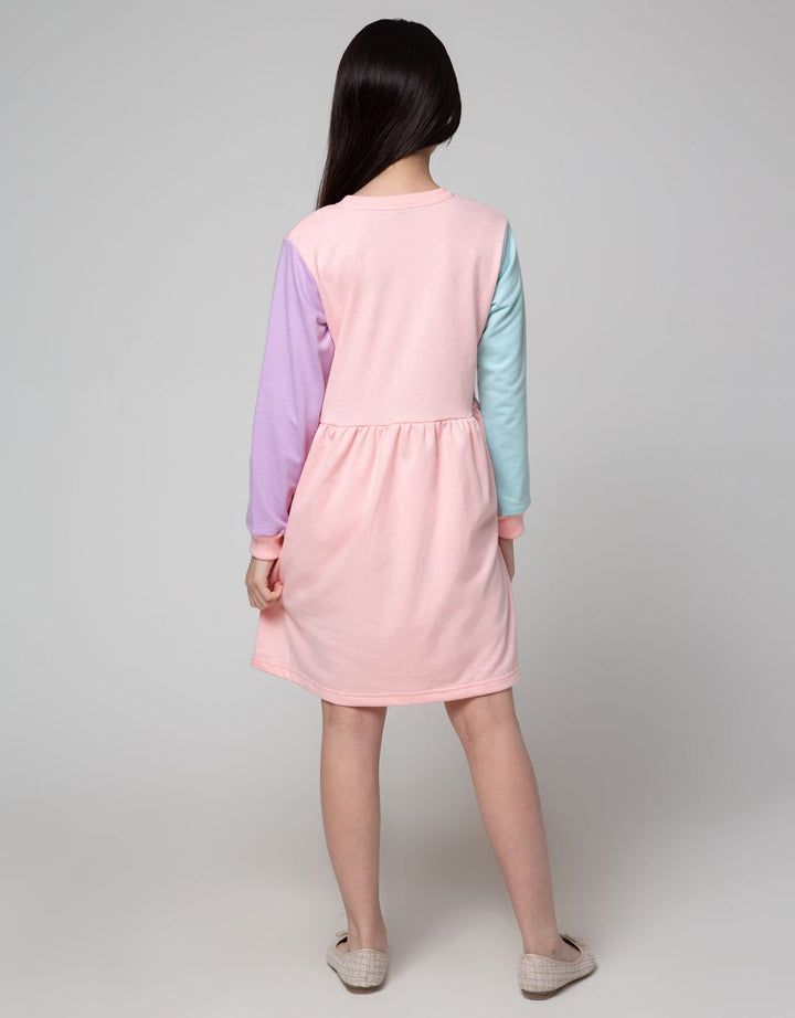 Disney Long Sleeve Midi Dress Cut And Sewn Frozen