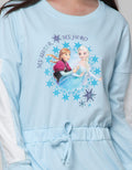 Disney Long Sleeve Midi Dress Cut And Sewn Frozen
