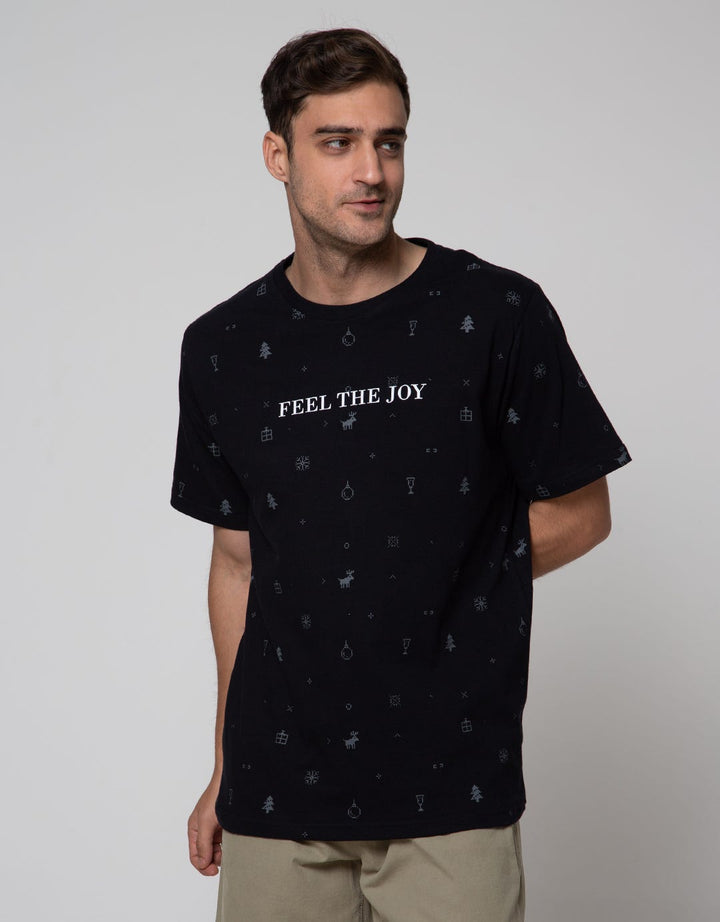 T Zone Short Sleeve T-Shirt Print Xmas Coll 2022 Feel The