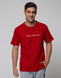 T Zone Short Sleeve T-Shirt Print Xmas Coll 2022 Feel The