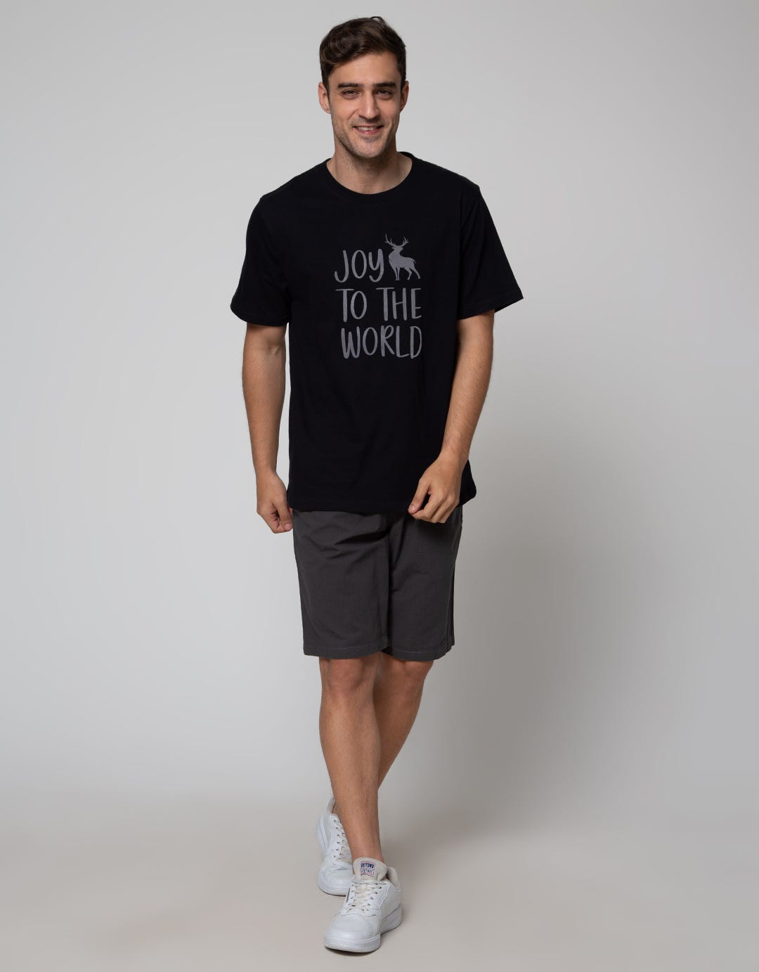 T Zone Short Sleeve T-Shirt Print Xmas Coll 2022 Flocking Xmas22