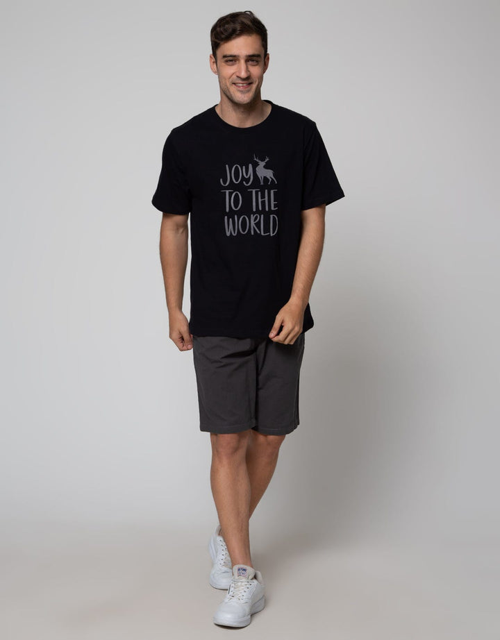 T Zone Short Sleeve T-Shirt Print Xmas Coll 2022 Flocking Xmas22