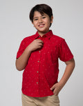 Nevada Dobby Text Boys Shirt