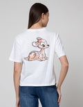 Disney Short Sleeve T-Shirt Tee Bambi Boxy Cotton Usa