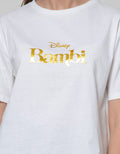 Disney Short Sleeve T-Shirt Tee Bambi Boxy Cotton Usa