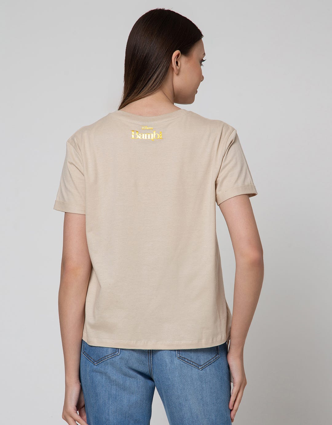 Disney Bambi Drawstring Cotton Usa Short Sleeve T-Shirt