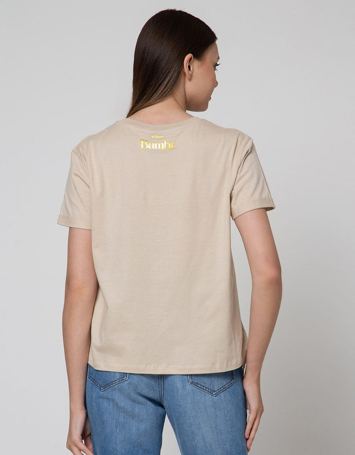 Disney Bambi Drawstring Cotton Usa Short Sleeve T-Shirt