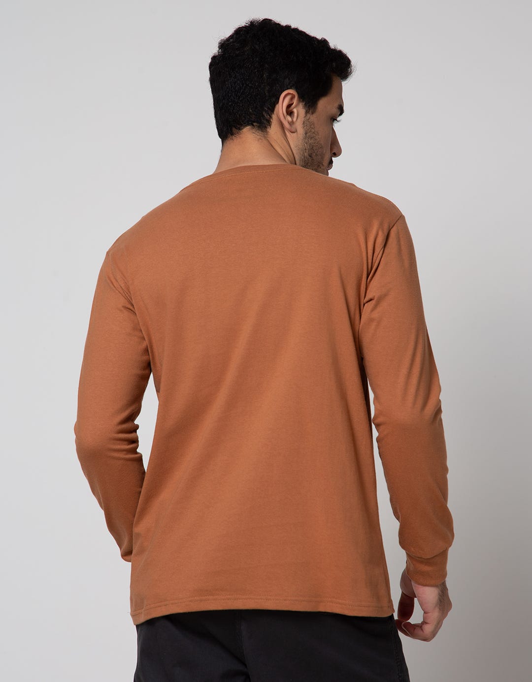 T Zone Long Sleeve T-Shirt Print Theme Dimensional Typeface - Future