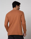T Zone Long Sleeve T-Shirt Print Theme Dimensional Typeface - Future