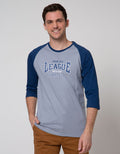 T Zone Theme University Kaos Raglan Pria