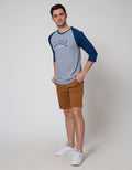 T Zone Theme University Kaos Raglan Pria