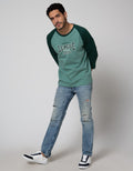 T Zone Theme University Kaos Raglan Pria