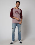 T Zone 3/4 Raglan T-Shirt Print Theme University - Nyc