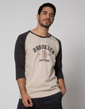 T Zone 3/4 Raglan T-Shirt Print Theme University Brooklyn
