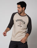 T Zone 3/4 Raglan T-Shirt Print Theme University Brooklyn