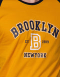 T Zone 3/4 Raglan T-Shirt Print Theme University Brooklyn