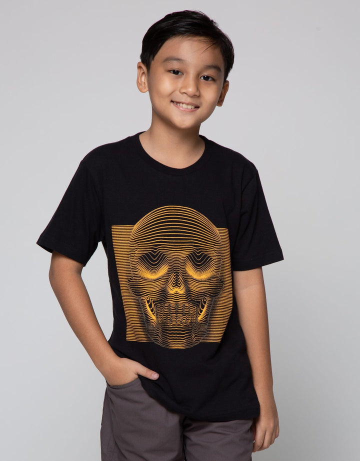 Nevada Skull Print Kaos Anak Laki-laki