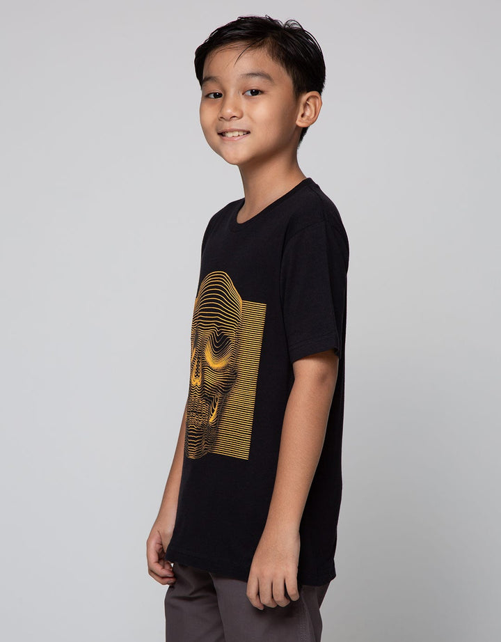 Nevada Skull Print Kaos Anak Laki-laki