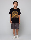 Nevada Skull Print Kaos Anak Laki-laki