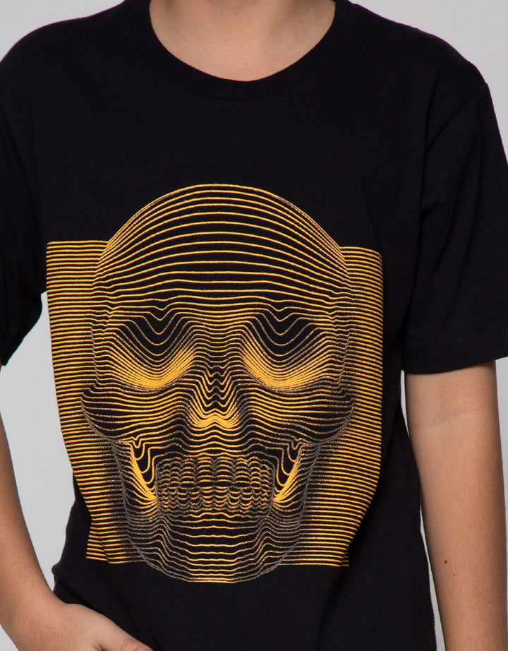 Nevada Skull Print Kaos Anak Laki-laki
