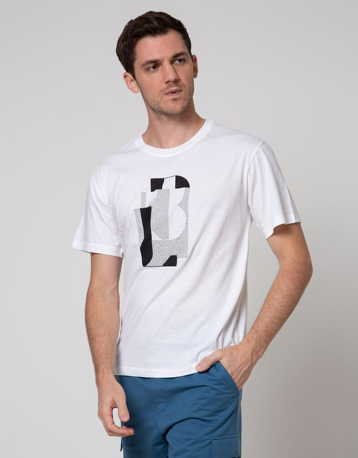 Details Short Sleeve T-Shirt R Neck Print Bordir
