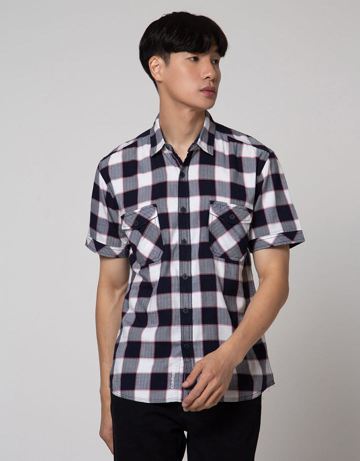 Cardinal Jeans Long Sleeve Plaid Shirt