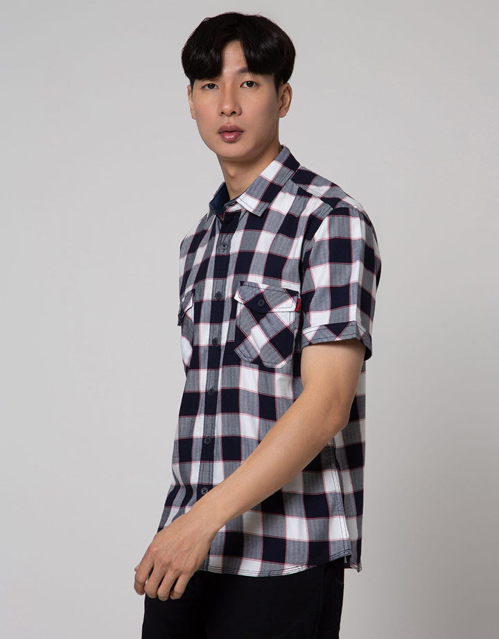 Cardinal Jeans Long Sleeve Plaid Shirt