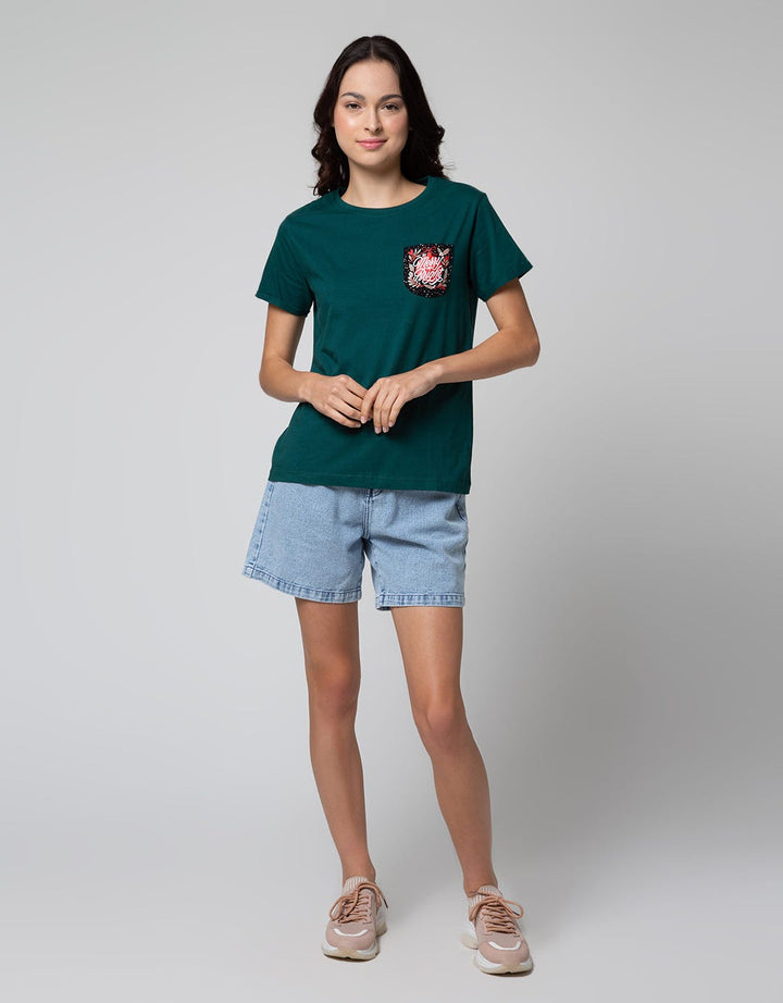 Nevada Denim Short Pants With Half Elastic