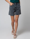 Nevada Denim Short Pants With Half Elastic