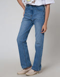 Nevada Denim Long Pants Straight Folded Hem
