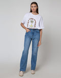 Nevada Denim Long Pants Straight Folded Hem