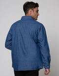 Details Long Sleeve Shirt Denim Solid