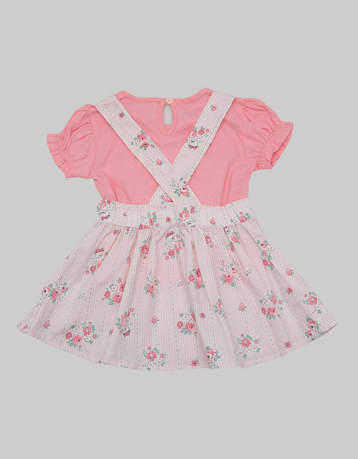 Pipiniko Short Sleeve Midi Dress Newborn Ovl Bear Set Knit