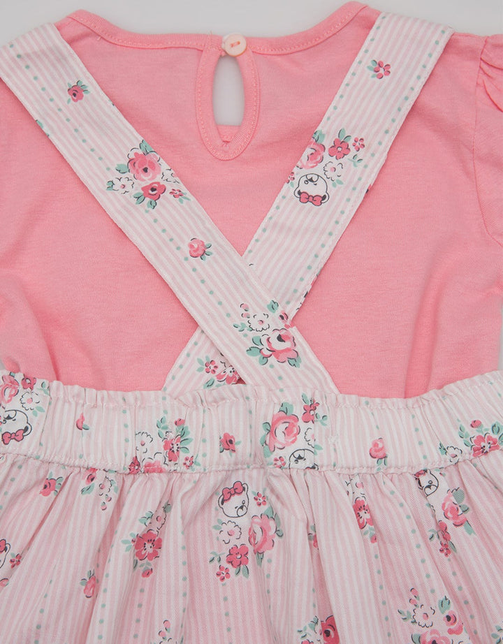 Pipiniko Short Sleeve Midi Dress Newborn Ovl Bear Set Knit