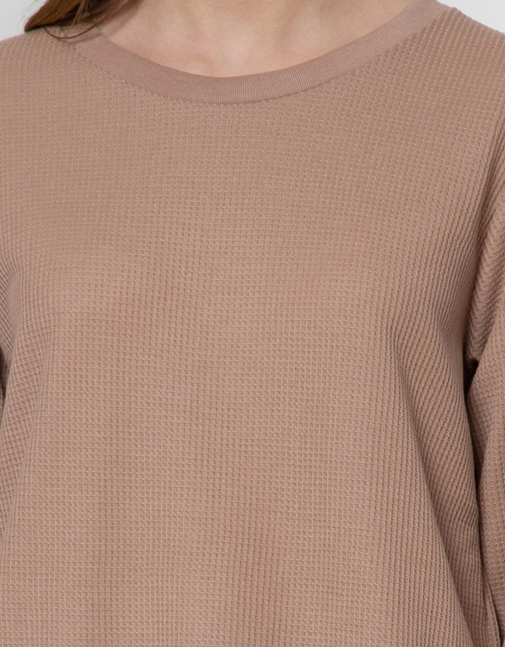 Connexion Waffle Plain Kaos Wanita