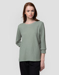 Connexion Waffle Plain Kaos Wanita