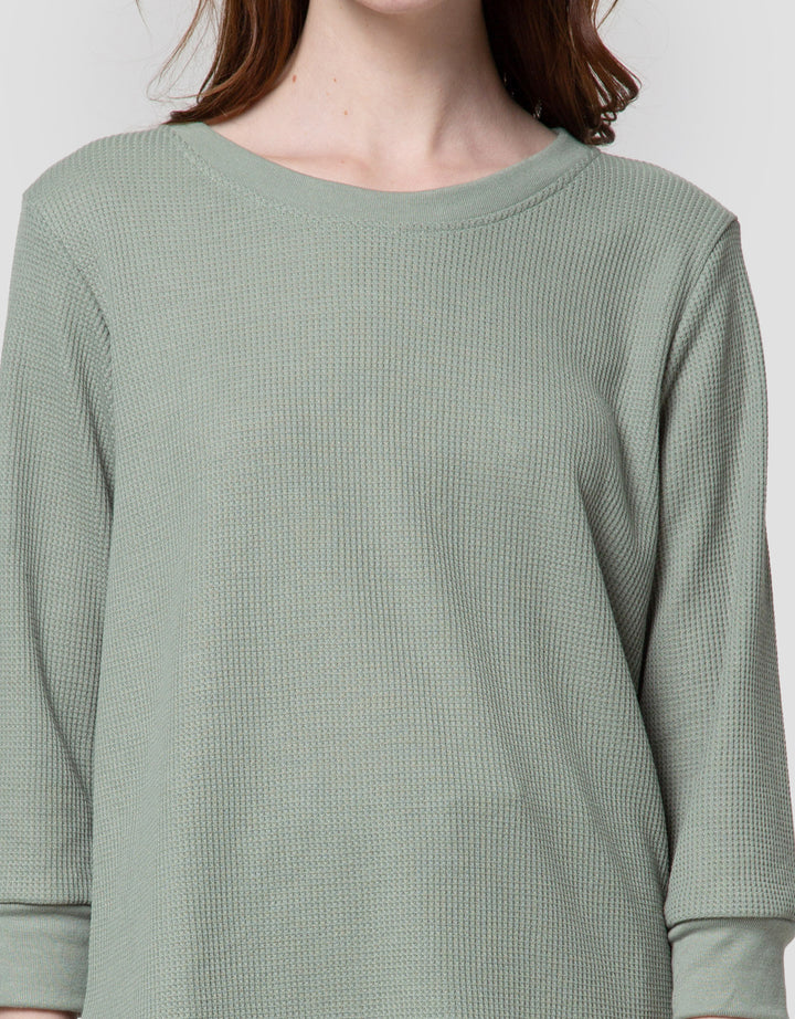 Connexion Waffle Plain Kaos Wanita