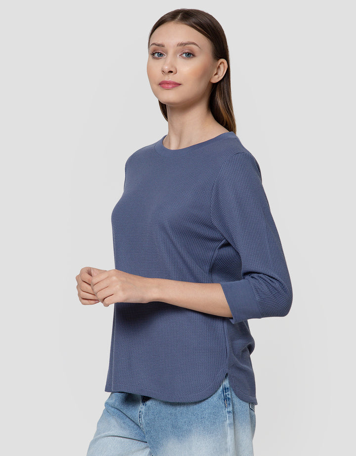 Connexion Waffle Plain Kaos Wanita