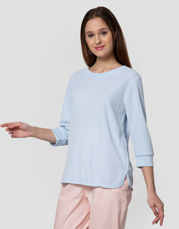 Connexion Waffle Plain Kaos Wanita