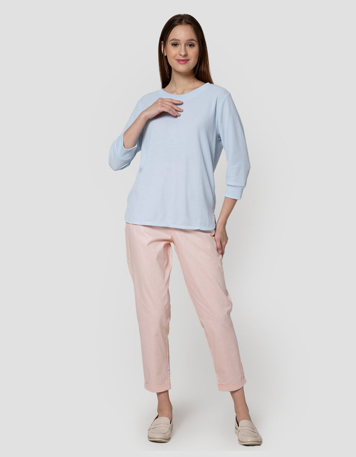 Connexion Waffle Plain Kaos Wanita
